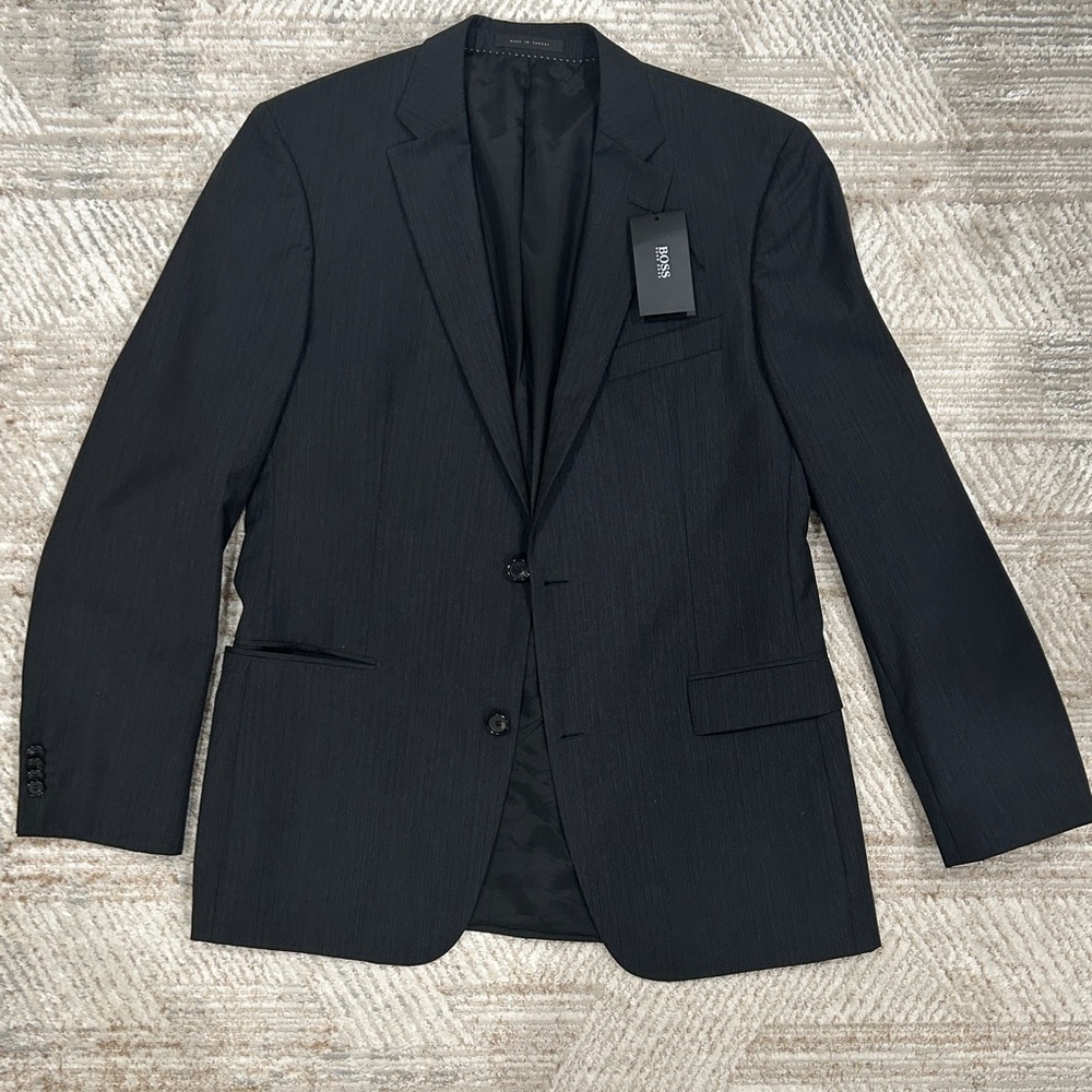 NWT Hugo Boss Charcoal Blazer 42L